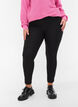 Cropped broek met een lichte glans, Black, Model image number 2
