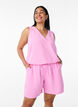 Korte broek met zakken en elastische tailleband, Roze, Model image number 0