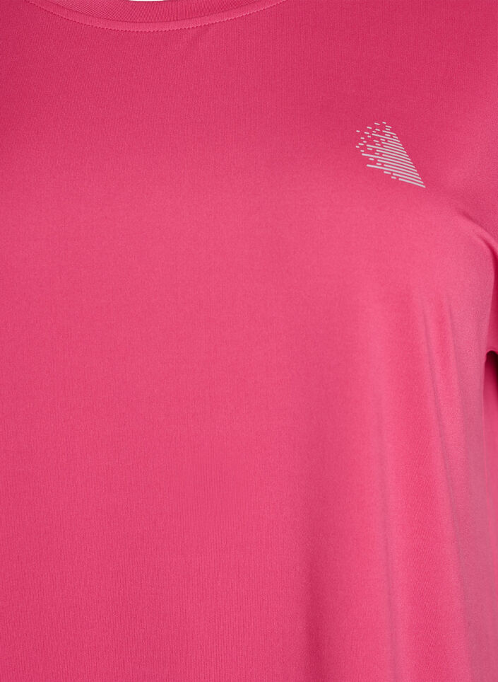 Effen gekleurd trainingsshirt, Roze, Packshot image number 2