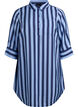 Korte jurk met kraag en borstzak, Blauw, Packshot image number 0