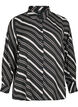 Gestreepte shirt met lange mouwen, Black Stripe, Packshot image number 0