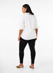 Viscose leggings met knopdetails, Zwart, Model image number 1