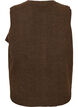Gebreide vest met decoratieve knopen, Bruin, Packshot image number 1