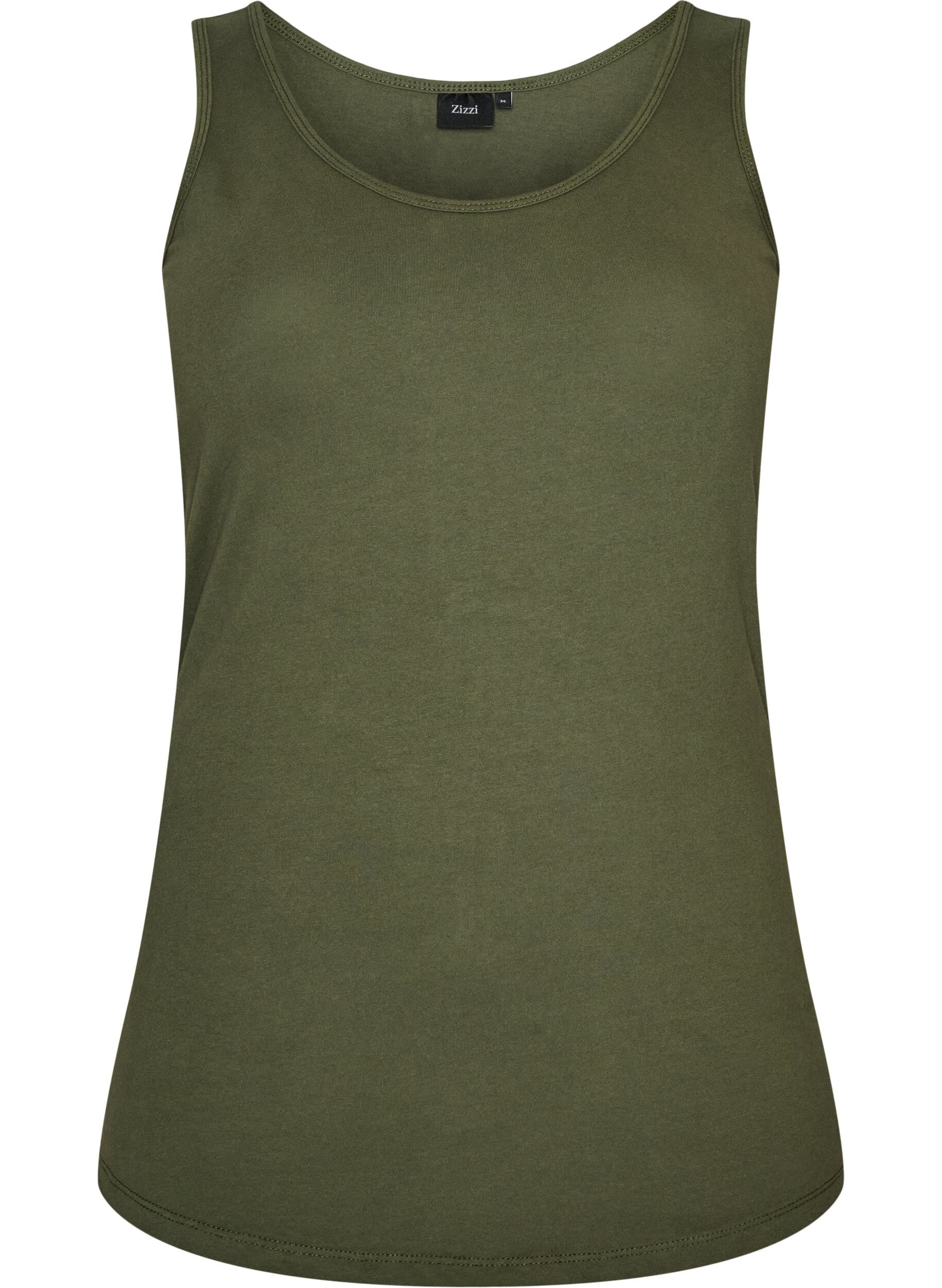 Solide kleur basis top in katoen
