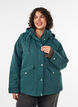 Gewatteerde parka met afneembare capuchon, Groen, Model image number 0