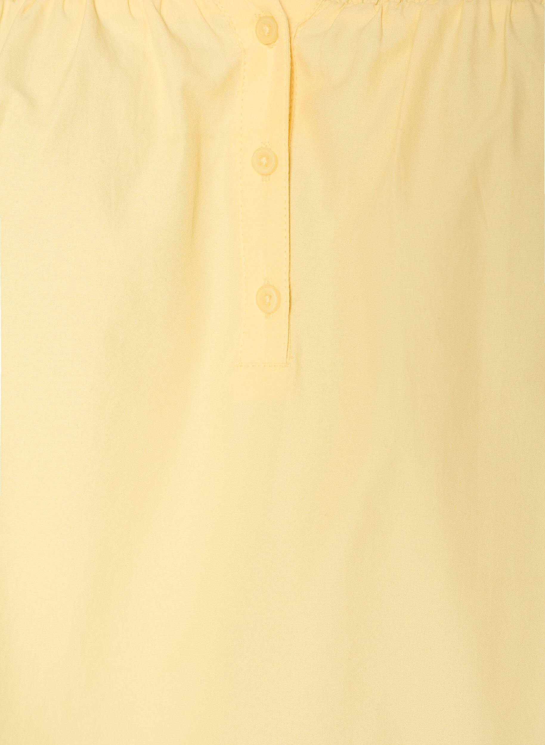 ZizziBlouse met smock en 3/4 mouwen, Geel, Packshot image number 2