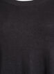 Gebreide blouse met knopen aan de zijkant, Zwart, Packshot image number 2