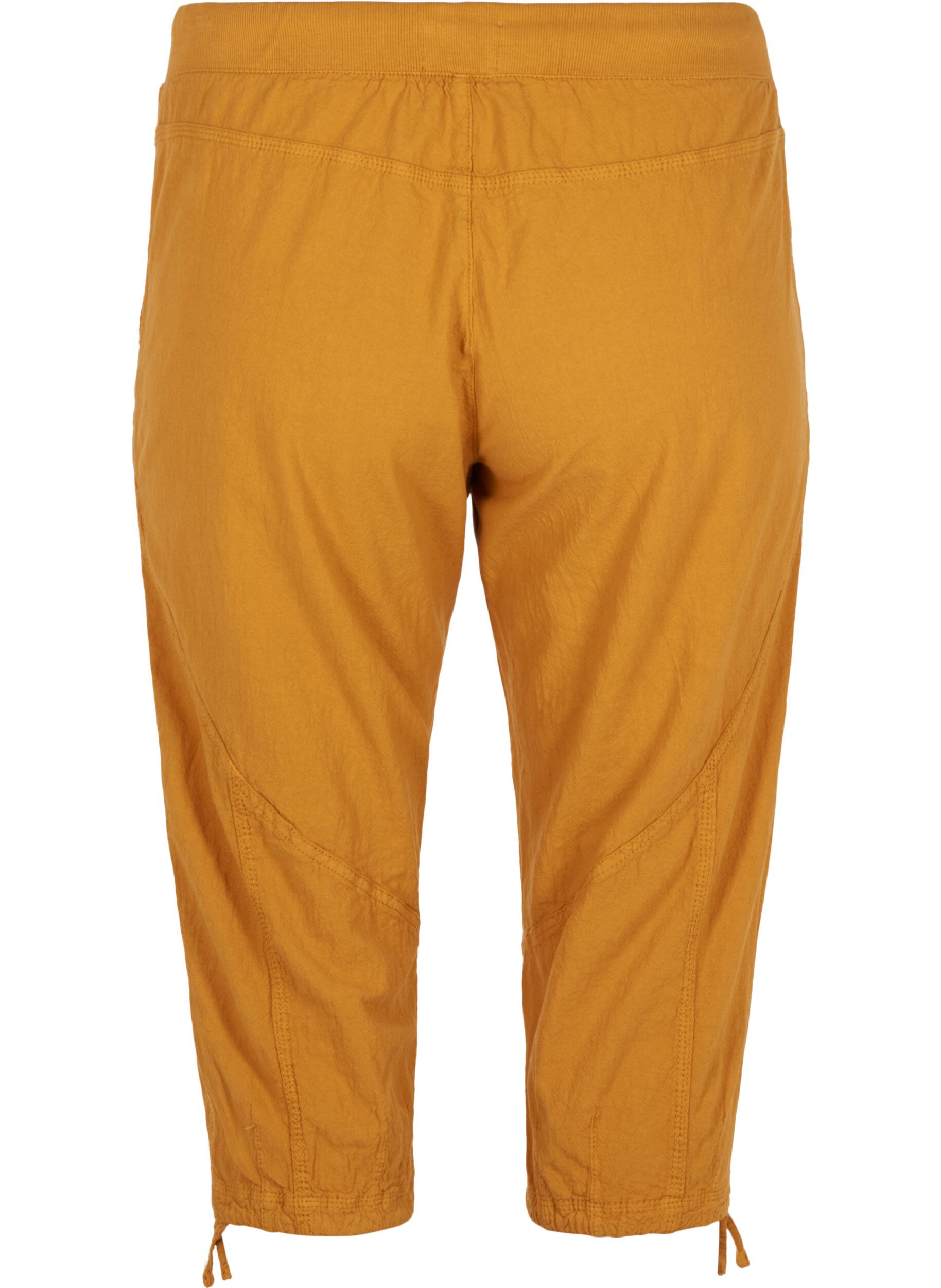 Zizzi Korte broek, Golden Yellow, Packshot image number 1