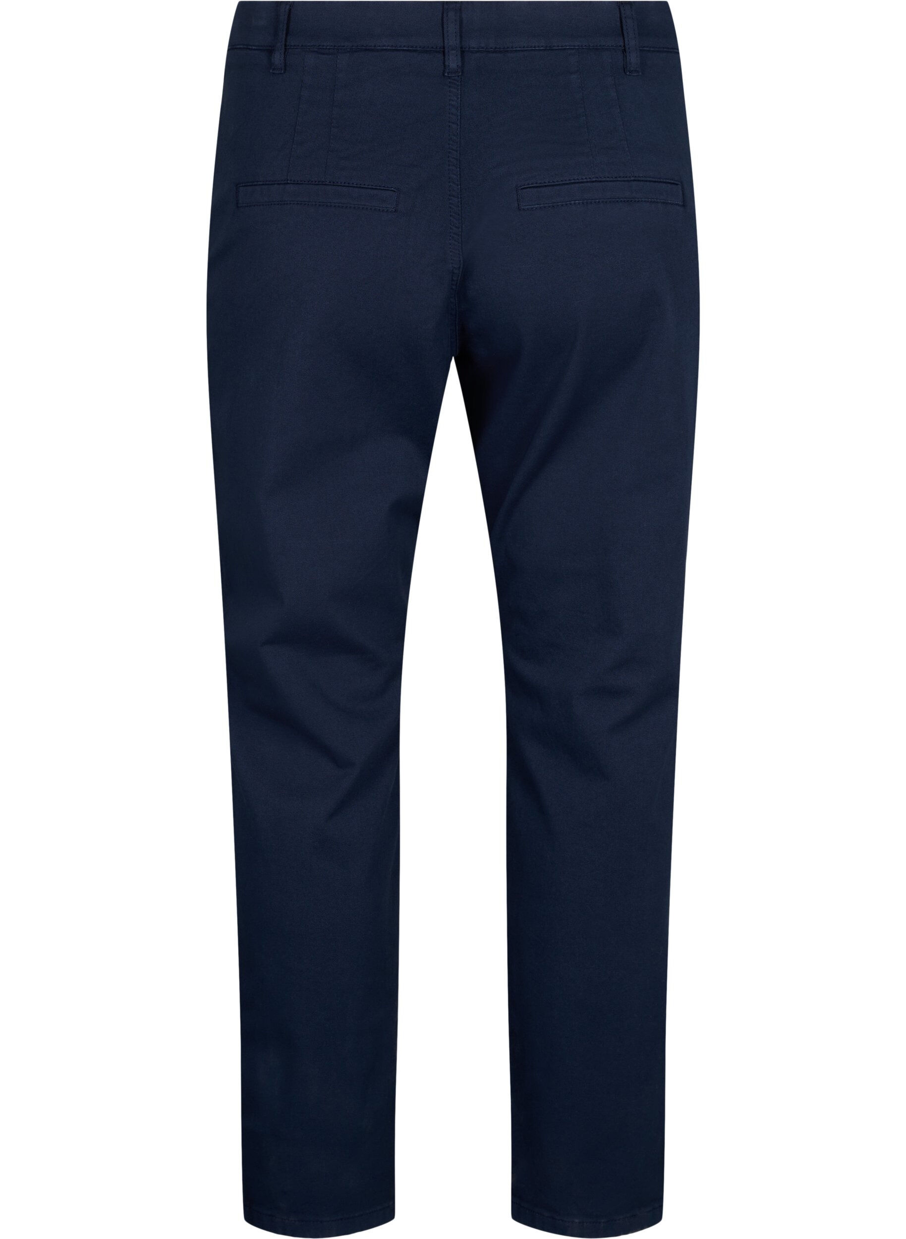 Zizzi Chino's in katoen, Navy Blazer, Packshot image number 1