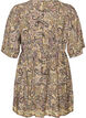 Viscose tuniek met paisleyprint en aantrekkoord, Geel, Packshot image number 1