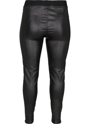 Lange glanzende legging, Black w/glitter, Packshot image number 1