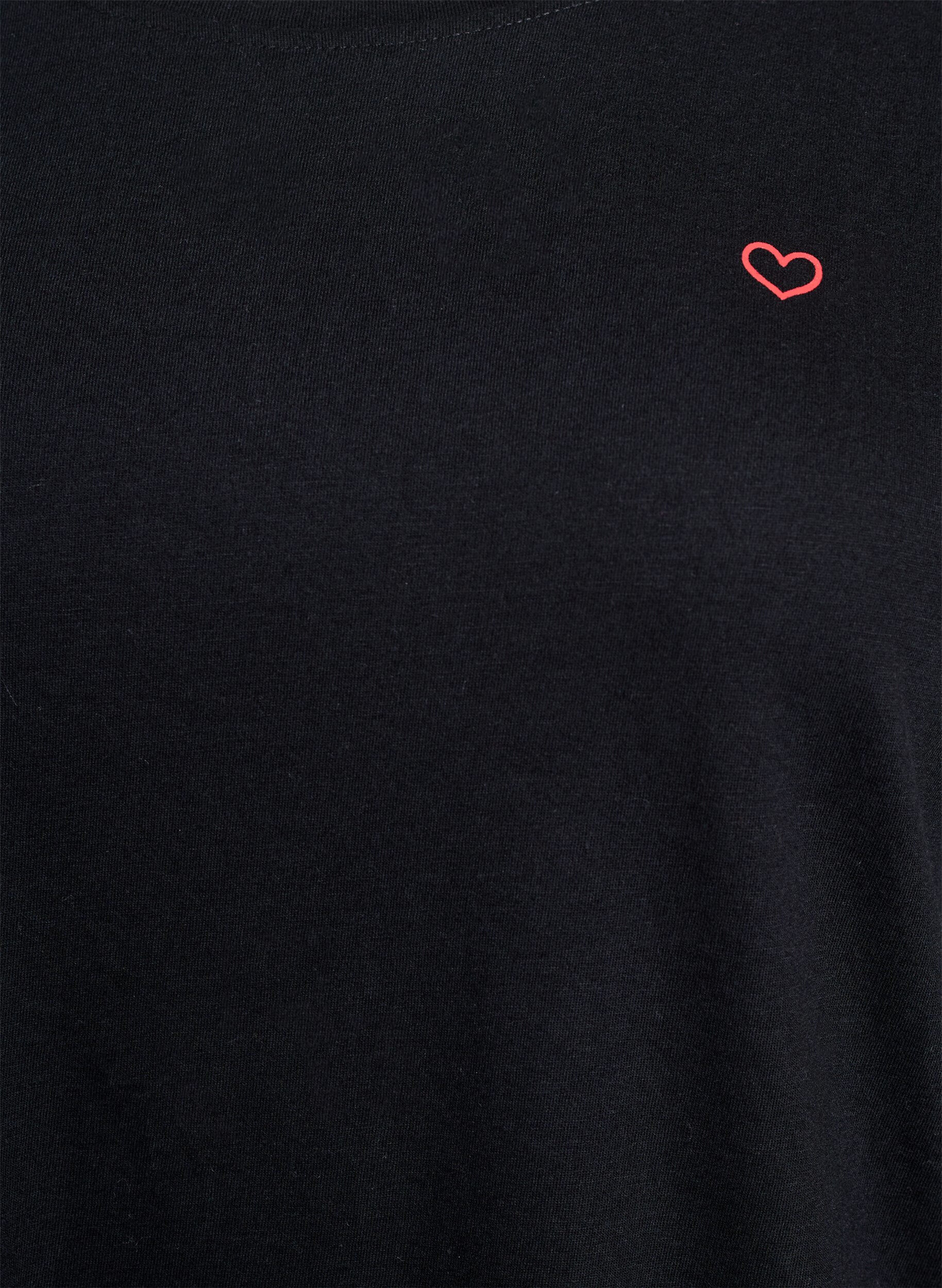 Zizzi FLASH - T-shirt met motief, Zwart, Packshot image number 2