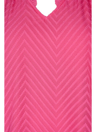 Blouse met lange mouwen en lintdetails, Shocking Pink, Packshot image number 2