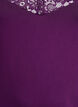 Viscose top met kanten rand, Paars, Packshot image number 2