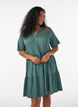 Jerseyjurk met kanten details en een gelaagde rok, Groen, Model image number 0