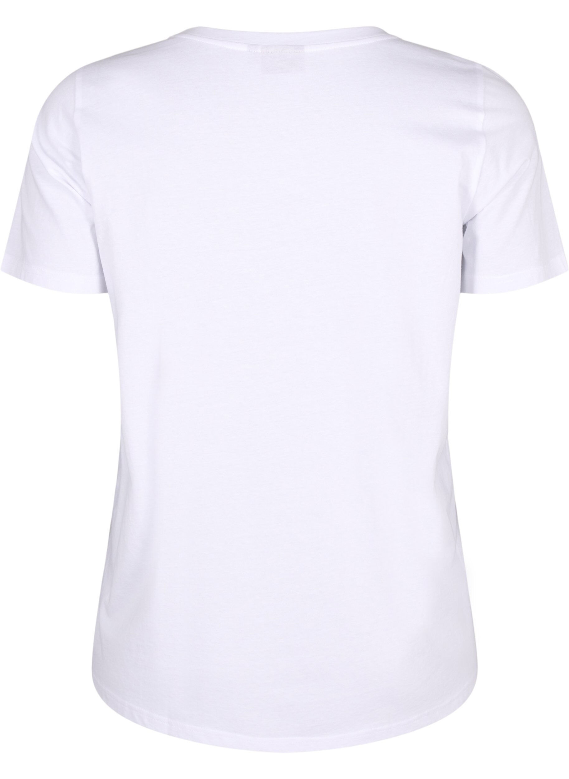 Zizzi T-shirts met bloemenmotief, Bright W. w. Flower, Packshot image number 1