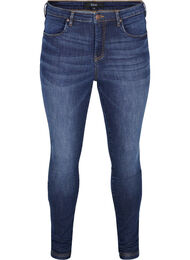 Super slim Amy jeans met hoge taille, Dark blue