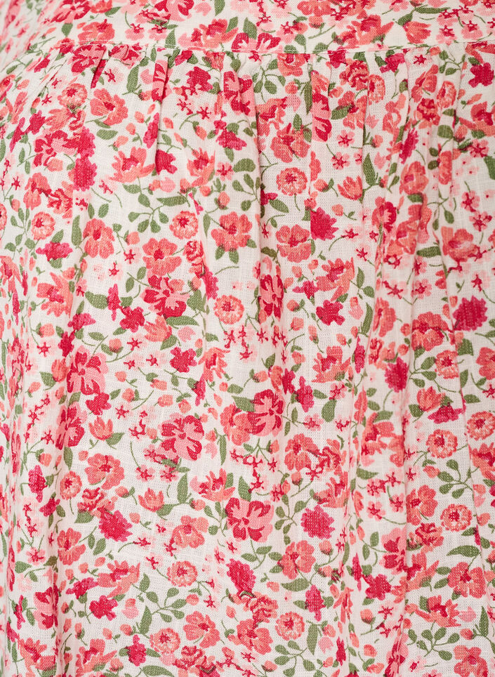 Katoenen blouse met vierkante halslijn, Rood, Packshot image number 2