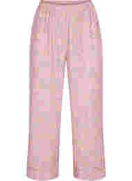 Katoenen pyjama broek met bloemenprint, Powder Pink