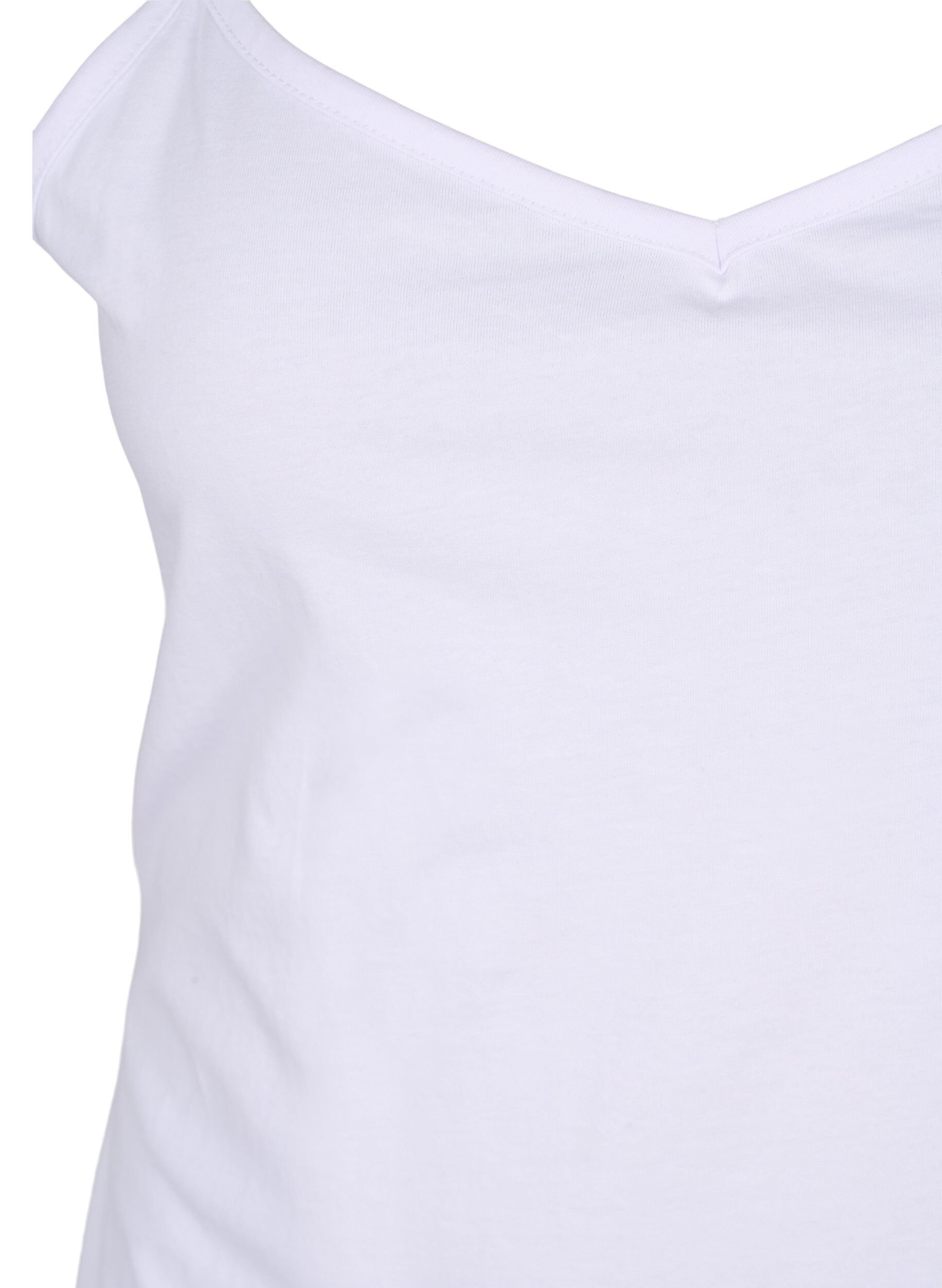 Zizzi Set van 2 basic tops in katoen, Navy B/B White, Model image number 3