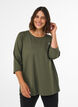 Sporttop met 3/4 mouwen, Groen, Model image number 0
