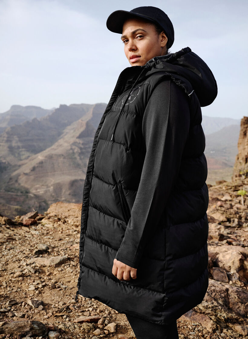 Sportieve hoodie met zakken, Black, Image image number 0