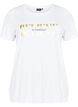 Katoenen T-shirt met print, B. White w. Believe, Packshot image number 0
