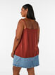 Strap top in viscose, Rood, Model image number 2