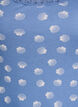 Top met print en kanten rand, Blauw, Packshot image number 2