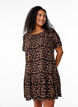 FLASH - Jurk van viscose met coupenaad, Bruin, Model image number 0