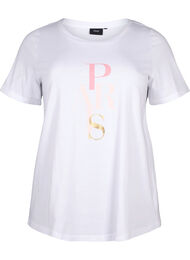 Katoenen T-shirt met tekstopdruk, B. White w. Paris