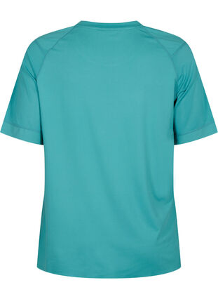 Trainings-T-shirt met korte mouwen en ronde hals, Green-Blue Slate, Packshot image number 1