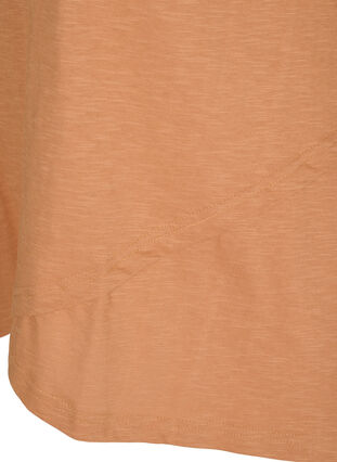 Katoenen t-shirt met korte mouwen, Pecan Brown, Packshot image number 3