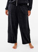 Losse velourse broek, Black, Model image number 2