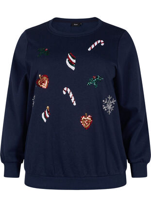 Kerst sweatshirt, N. Sky X-MAS DECO, Packshot image number 0