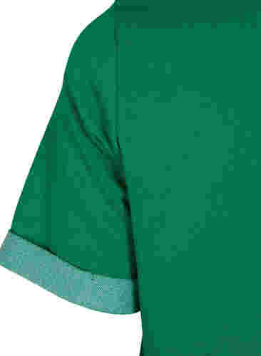 Sweaterjurk met korte mouwen en splitjes, Jolly Green, Packshot image number 3