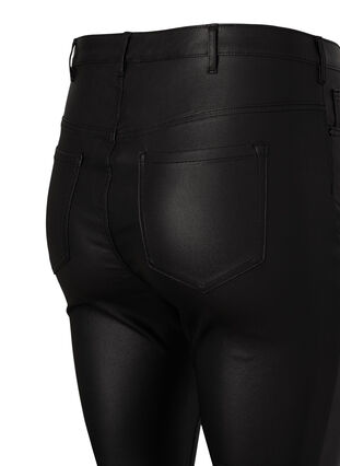 Gecoate Amy jeans met ritsdetail, Black, Packshot image number 2