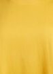 Basic katoenen T-shirt met ronde hals, Geel, Packshot image number 2