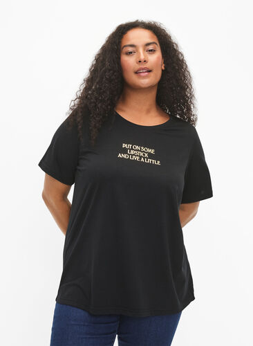 FLASH - T-shirt met motief, Black Lips, Model image number 0