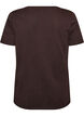 Katoenen T-shirt met print aan de voorkant, Bruin, Packshot image number 1