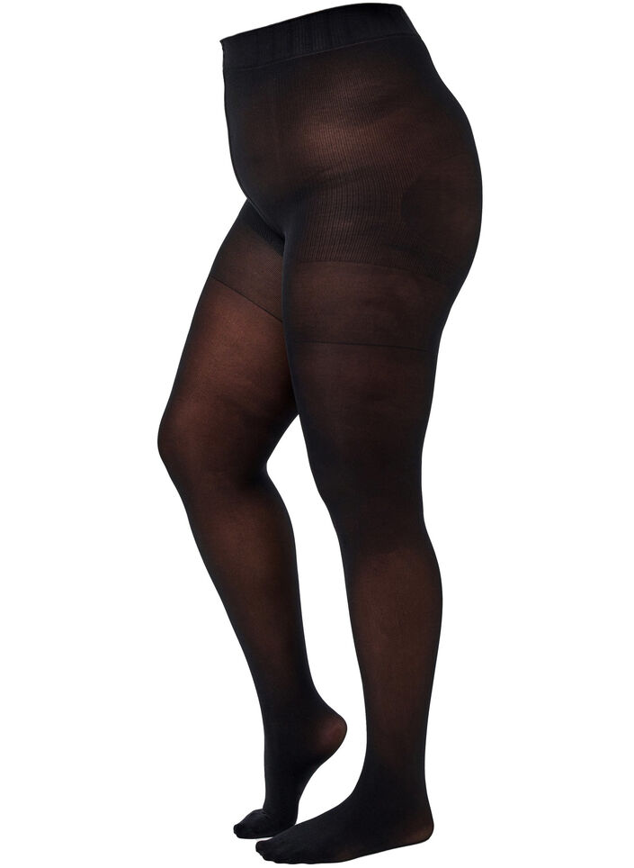 Push up panty Denier 60, Zwart, Packshot image number 0