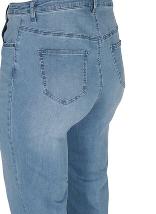 Jeans met extra hoge taille, Light blue, Packshot image number 3