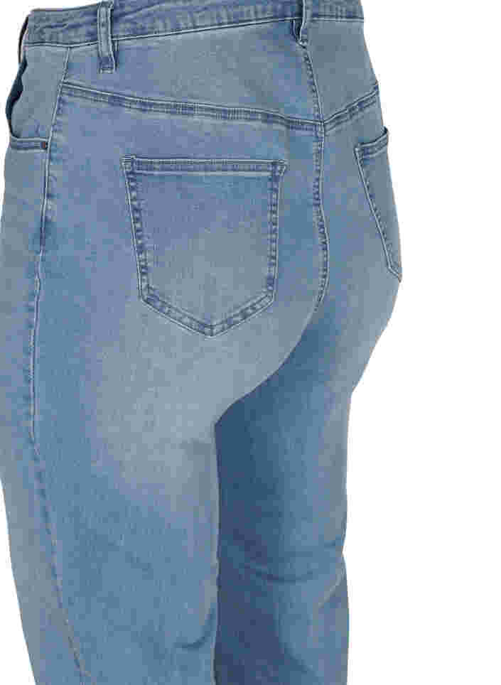 Jeans met extra hoge taille, Light blue, Packshot image number 3
