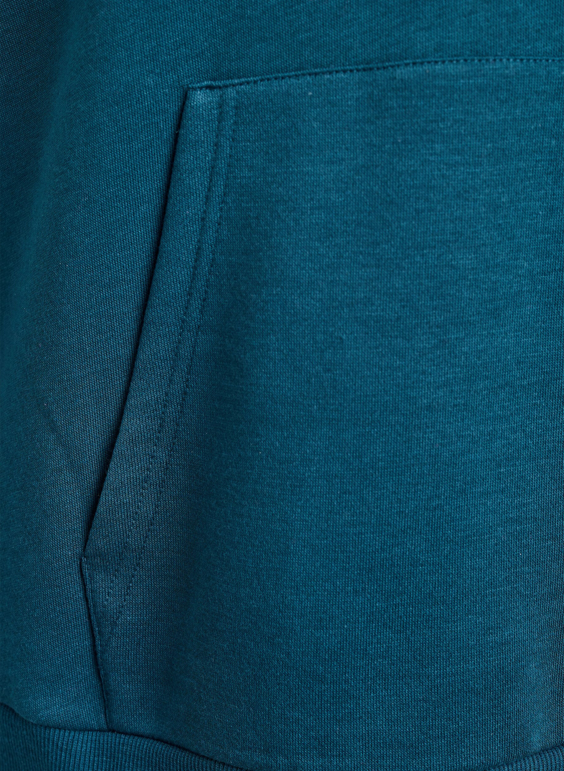 Zizzi Hoodie met geborduurd frontmotief, Groen, Packshot image number 3