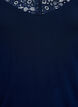 Viscose top met kanten rand, Blauw, Packshot image number 2