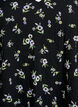 Jurk met korte mouwen en een V-hals, Zwart, Packshot image number 2