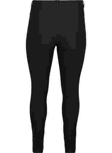 Nauwsluitende broek met ritssluiting, Black, Packshot image number 1