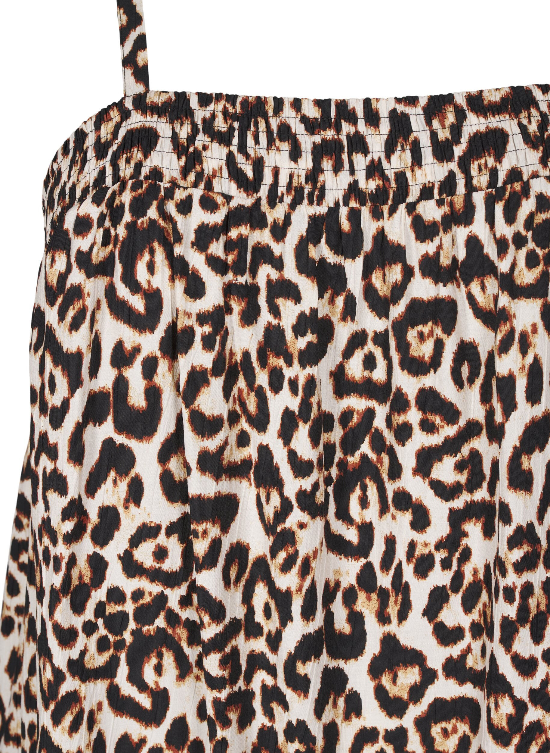 Zizzi Midi slip jurk van viscose, Beige, Packshot image number 2