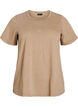 T-shirt in biologische katoen met een gewassen look, Beige, Packshot image number 0