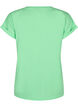 T-shirt met korte mouwen van katoenmix, Groen, Packshot image number 1